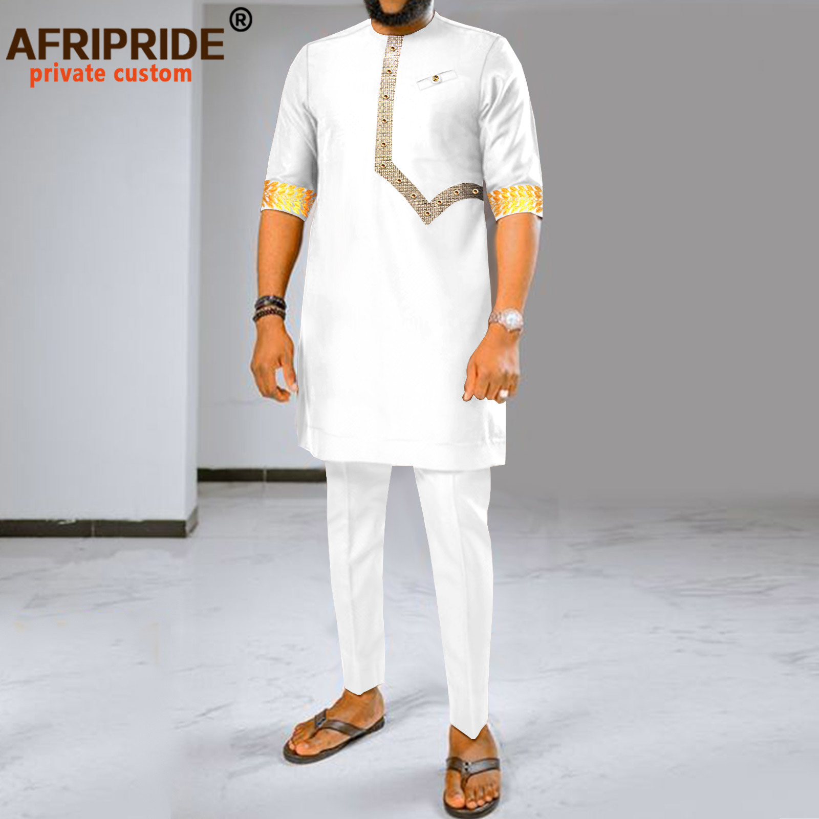 Dashiki Shirt Men - Men Tracksuit African Clothes 2 Piece