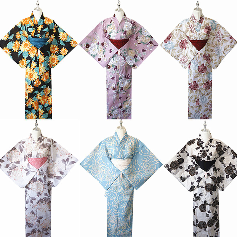 New Ethnic Fashion - New Traditional Style Kimono Bathrobe Multi-Style