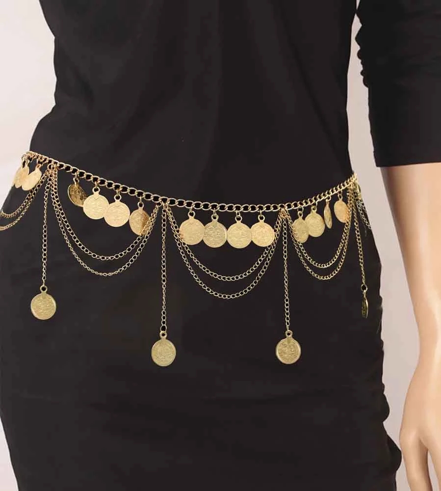 Ethnic Fashion Co In - Gypsy Tribal Vintage Gold Color Metal