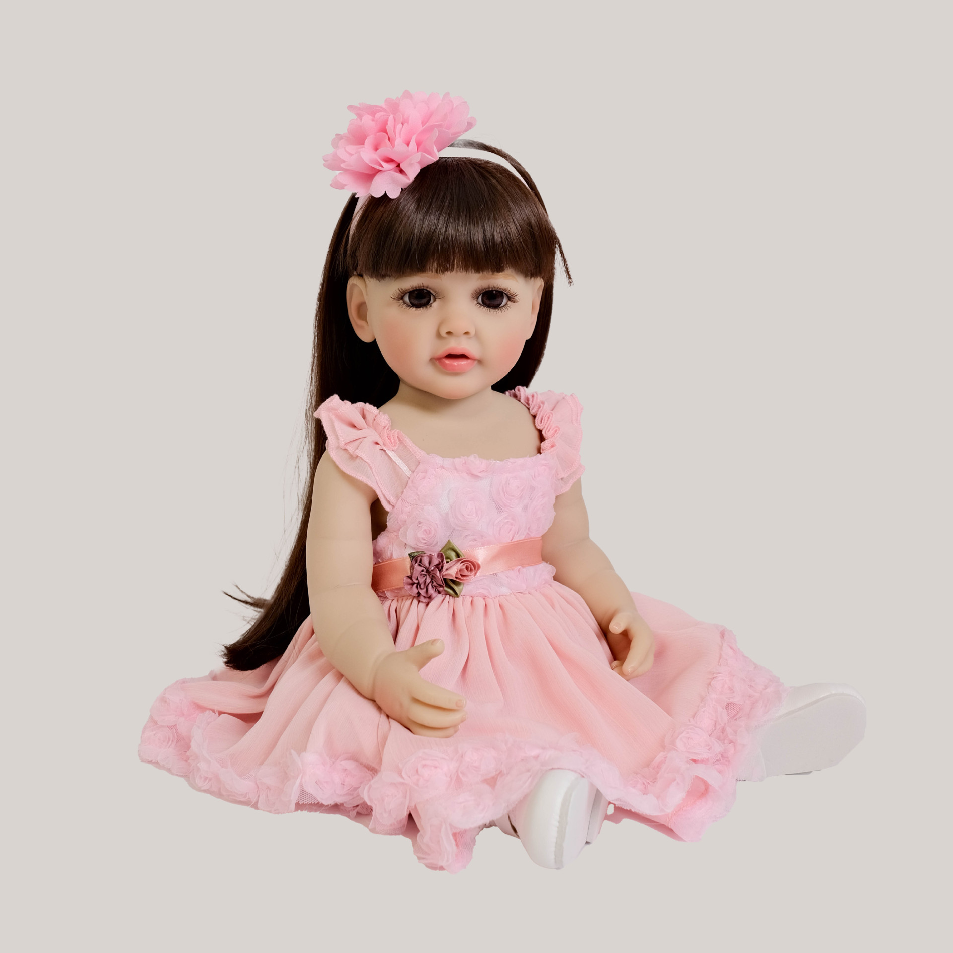 Cute 55 cm Long Hair Pink Girl - огляд і ціна Kids Ethnic Fashion