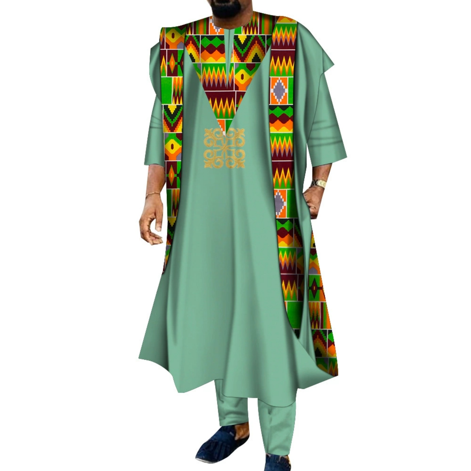 3 Piece African Embroidered Me - огляд і ціна Boubou Men Africa