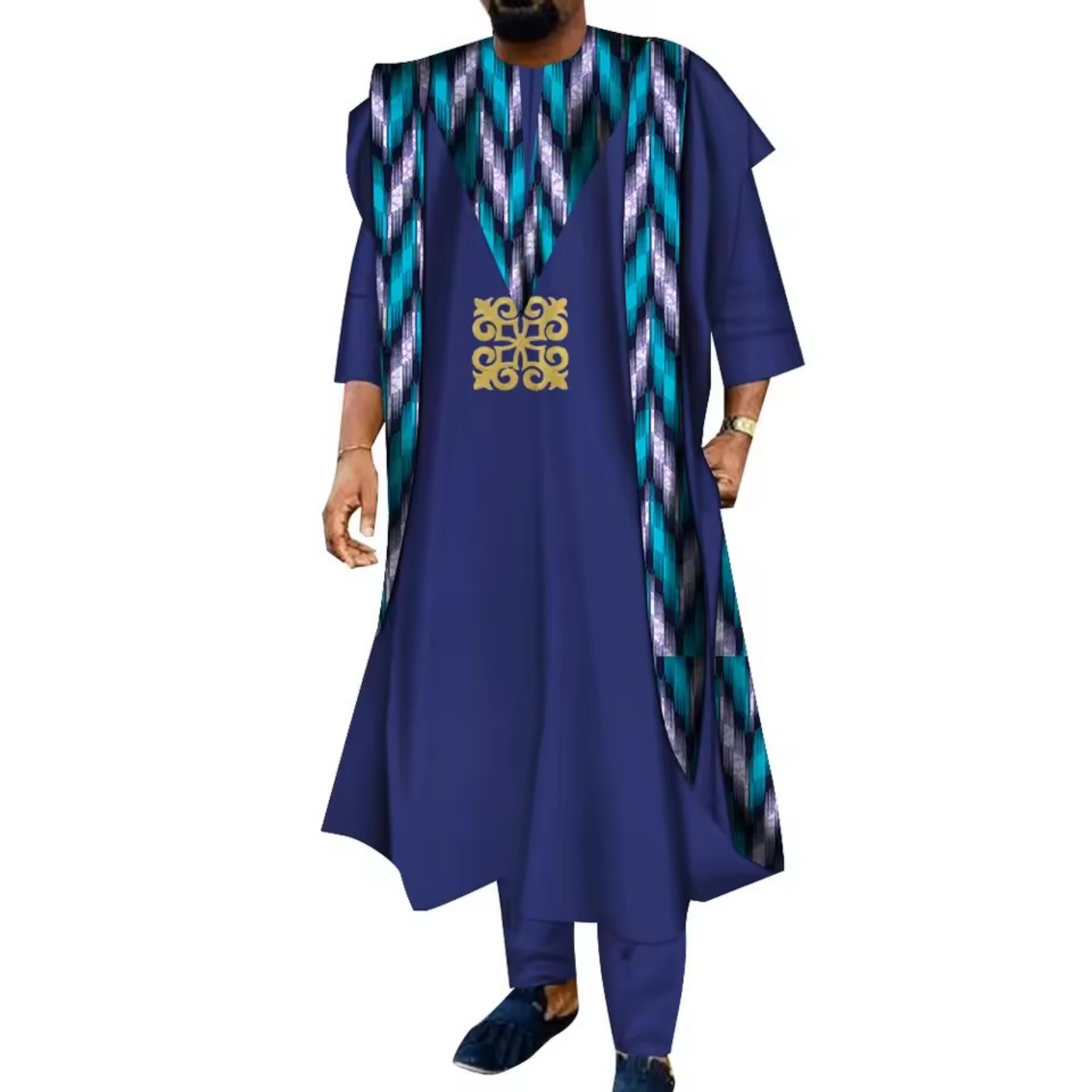 3 Piece African Embroidered Me - огляд і ціна Boubou Men Africa