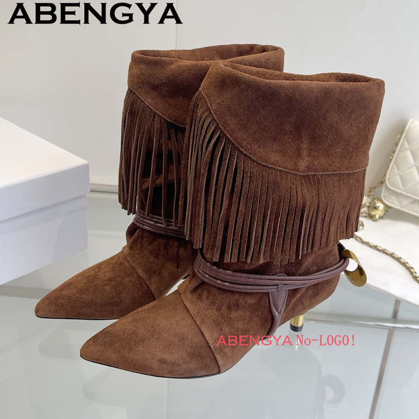 Suede Leather Edge Tassel Desi - огляд і ціна The Ethnic Fashion