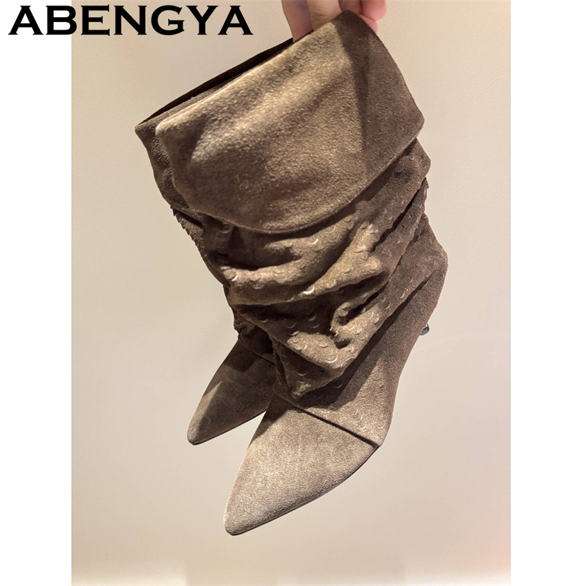 Women's Mid Calf Short Boots 2 - огляд і ціна New Ethnic Fashion