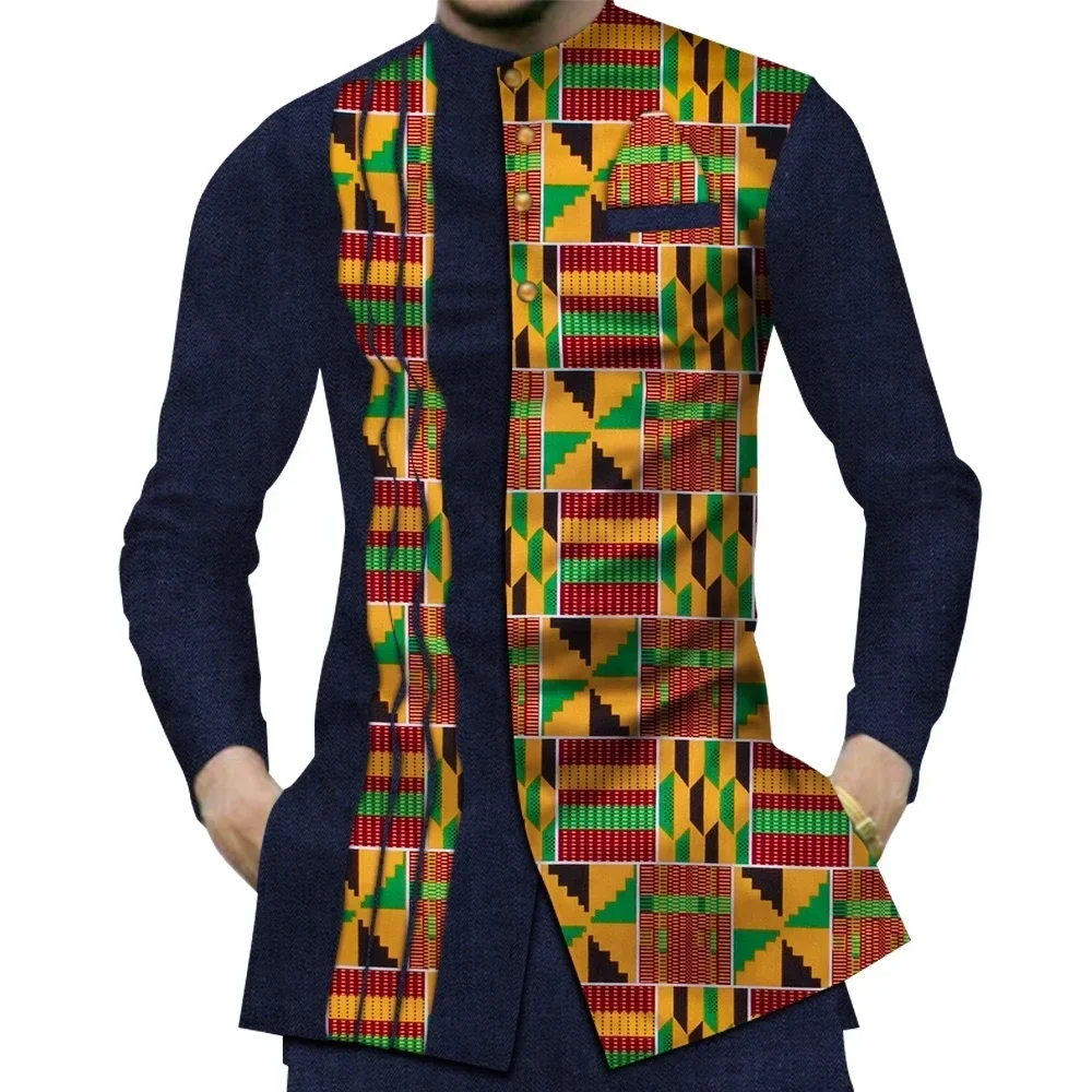 Casual 100% Cotton Mens Africa - огляд і ціна Dashiki Shirt Men