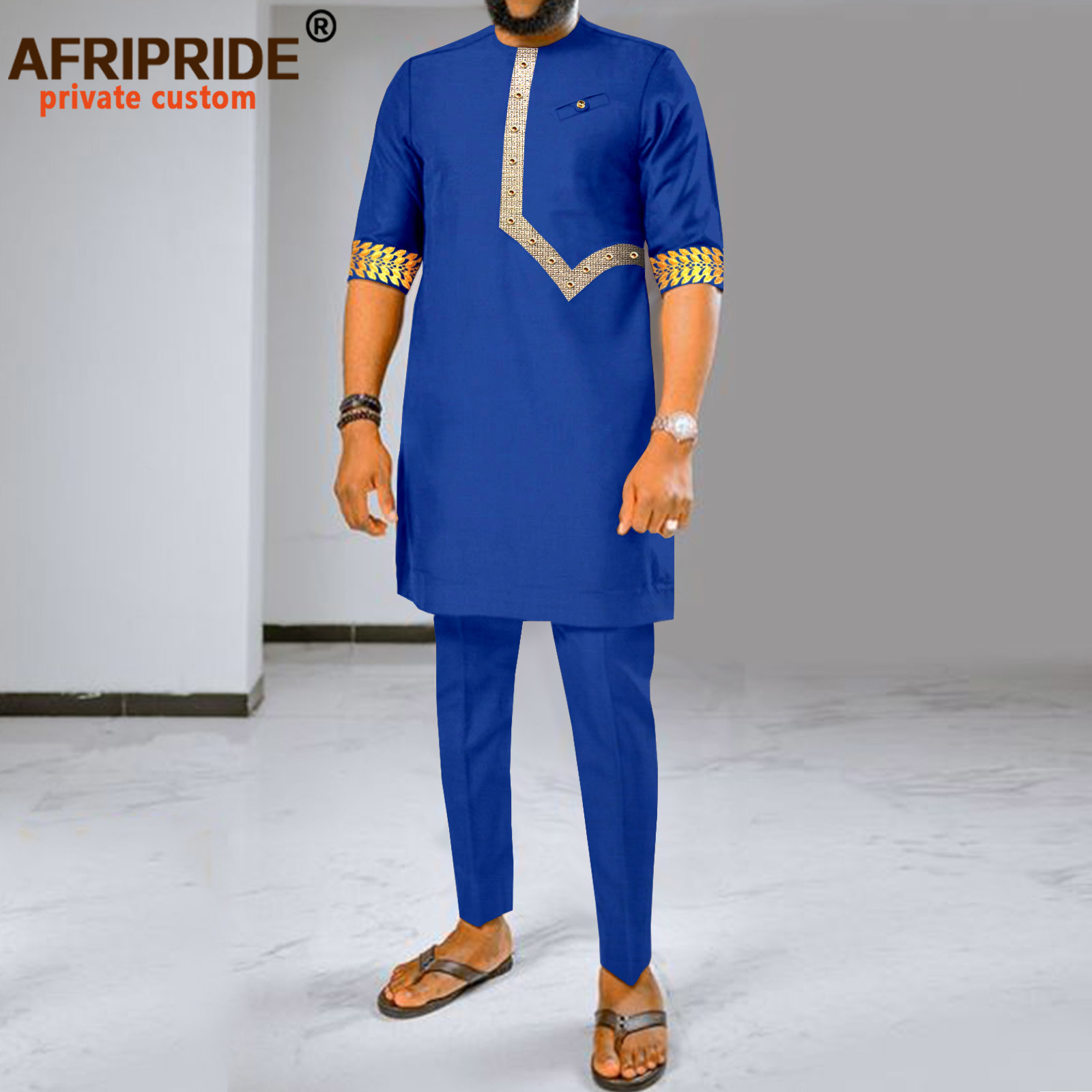 Men Tracksuit African Clothes  - огляд і ціна Dashiki Shirt Men