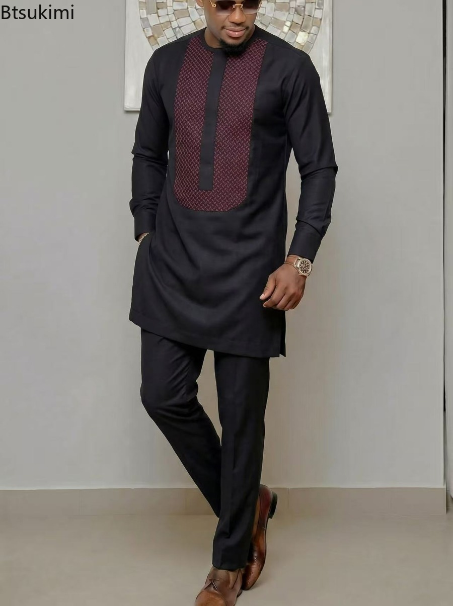 African Traditional Men's Suit - огляд і ціна Dashiki Shirt Men