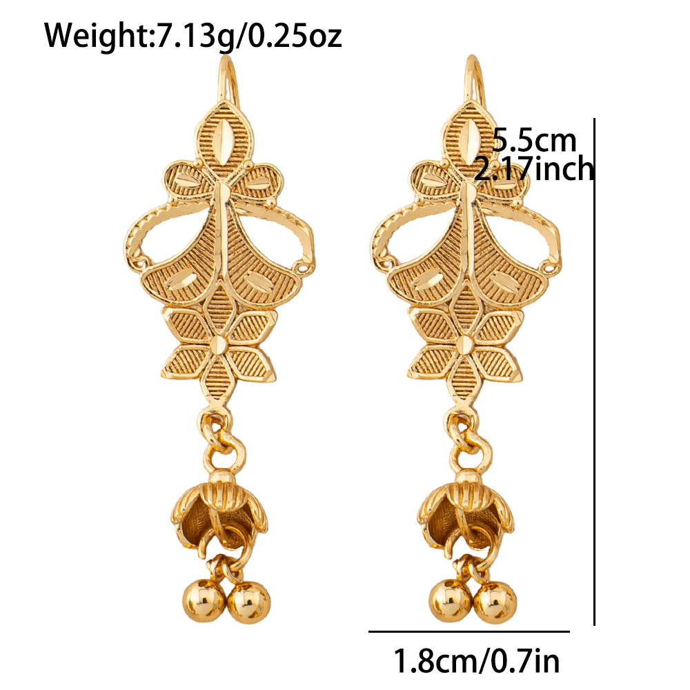 Six-petaled Flower Drop Earrin - огляд і ціна The Ethnic Fashion