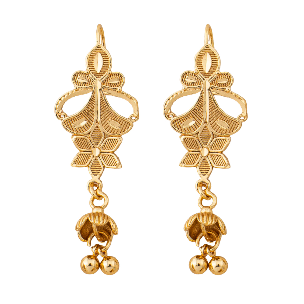 Six-petaled Flower Drop Earrin - огляд і ціна The Ethnic Fashion