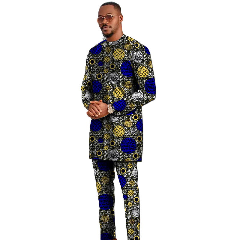 Basic Style Men's Set Shirt Wi - огляд і ціна Dashiki Shirt Men