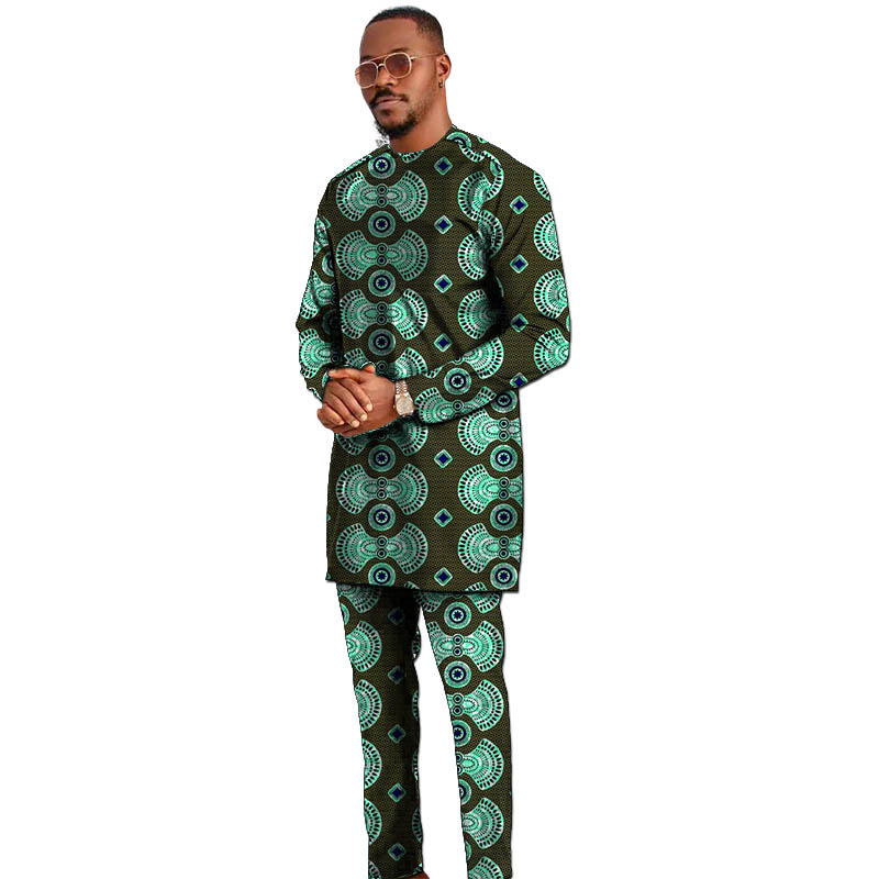 Basic Style Men's Set Shirt Wi - огляд і ціна Dashiki Shirt Men