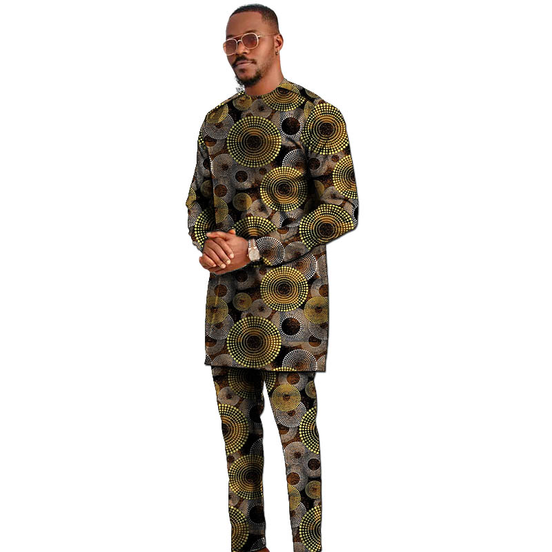 Basic Style Men's Set Shirt Wi - огляд і ціна Dashiki Shirt Men