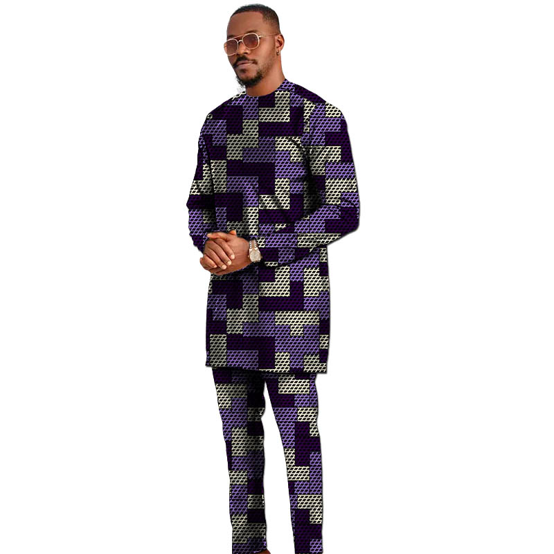 Basic Style Men's Set Shirt Wi - огляд і ціна Dashiki Shirt Men