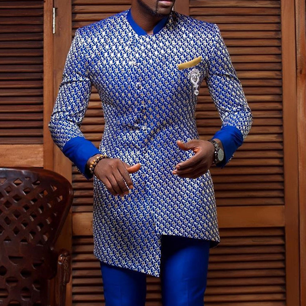 National Style Youth Standing  - огляд і ціна Dashiki Shirt Men