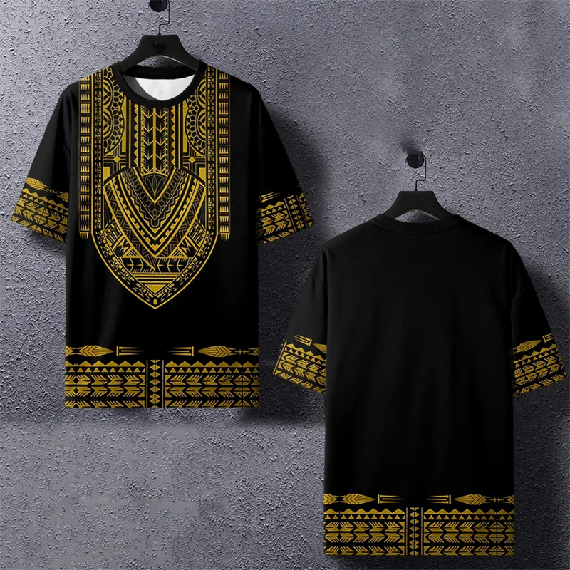 Summer Harajuku 3D Printed Eth - огляд і ціна Dashiki Shirt Men